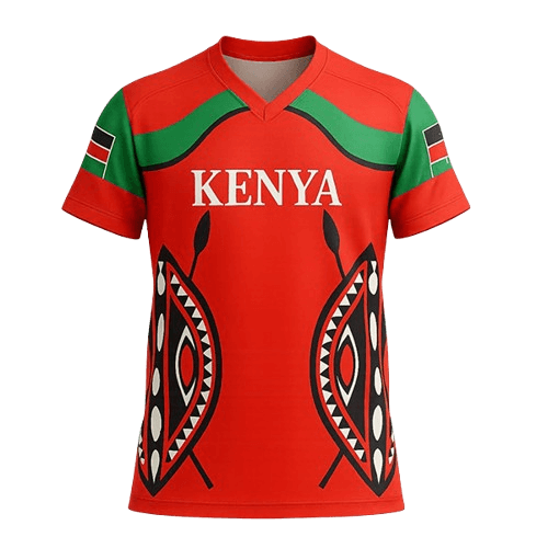 Kenya Red Rugby 2025-Players kit